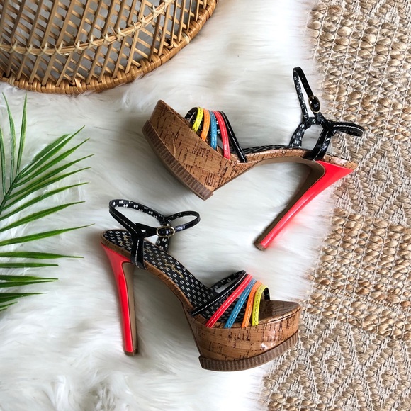 jessica simpson rainbow heels